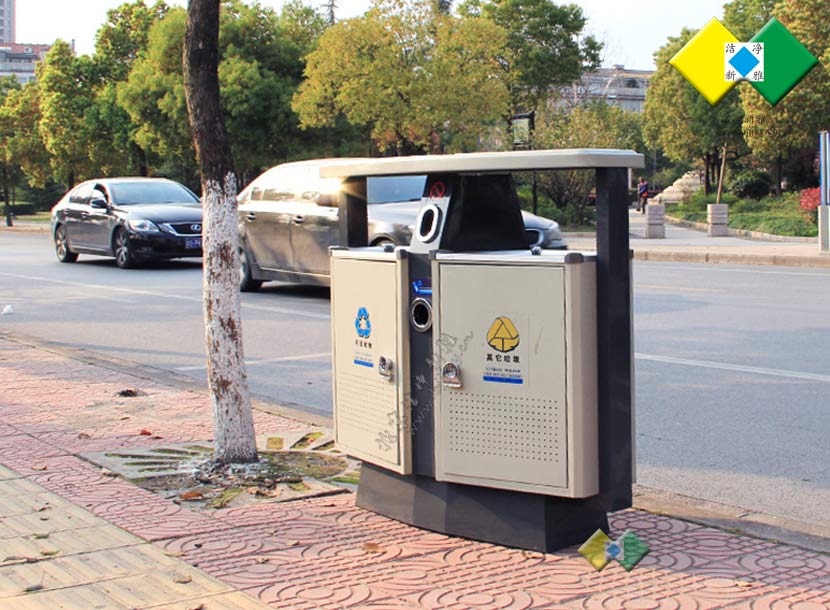 钢板户外垃圾桶018