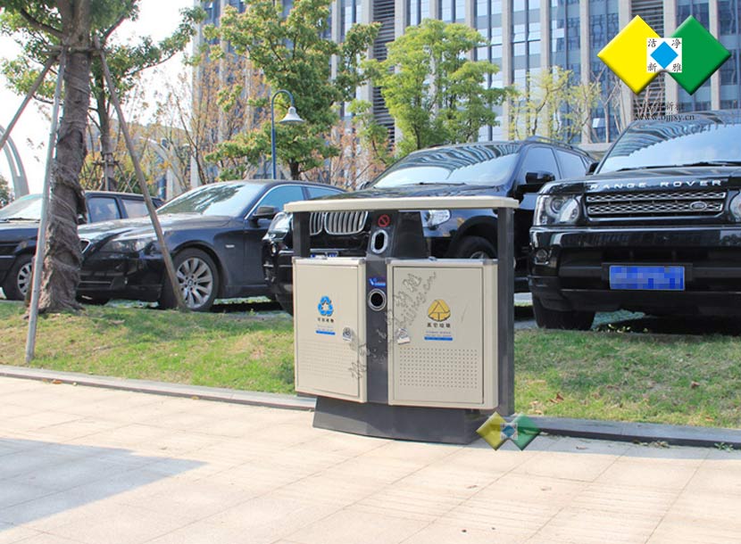 钢板户外垃圾桶018